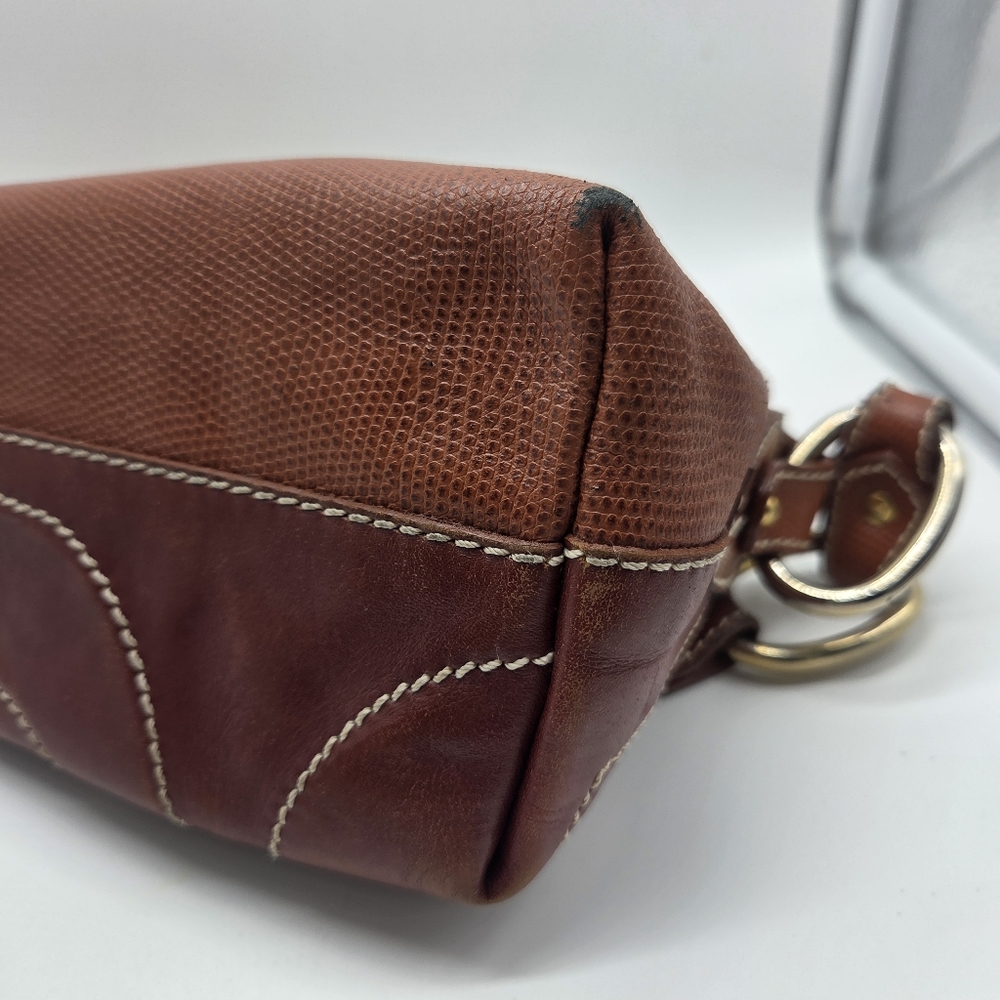 Authentic dolce & gabbana leather leopard trim mini shoulder bag purse 90s y2k - Picture 15 of 16